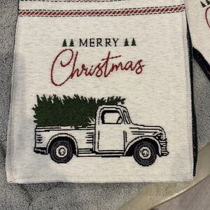 Winter Wonder Lane Table Runner Merry Christmas 13" x 72" Polyester Blend